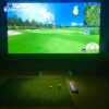 Best retractable golf simulator impact screen for home