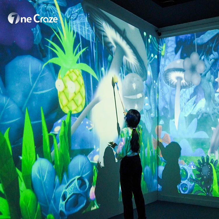 3d interactive projection wall mapping games