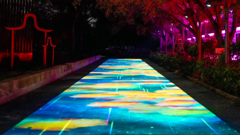 waterproof floor projection game system