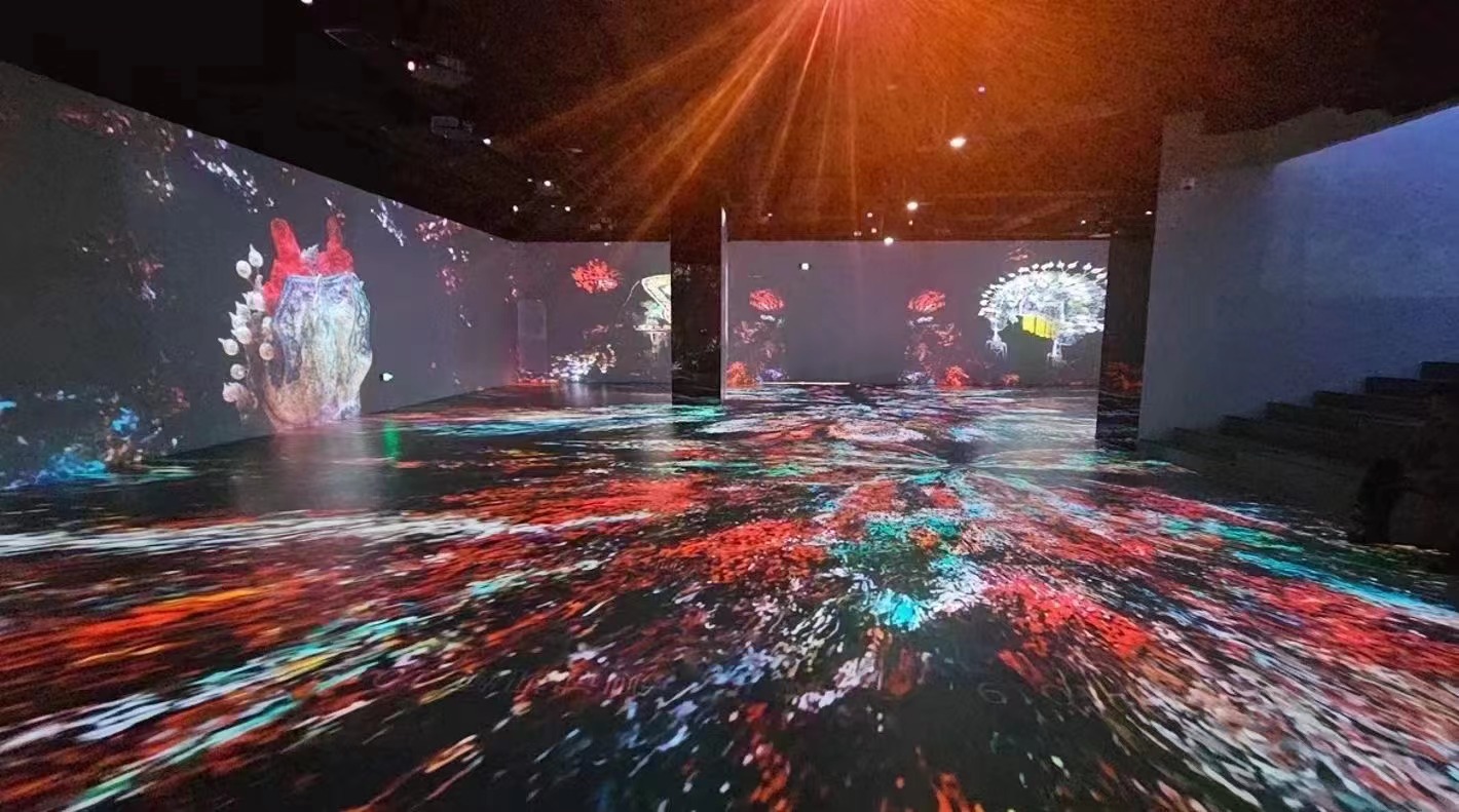 immersive art museum scene design systems