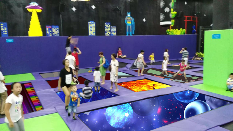 Mixed reality trampoline game benefits