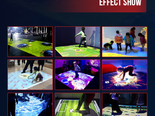 Interactive floor projector for engaging activities
