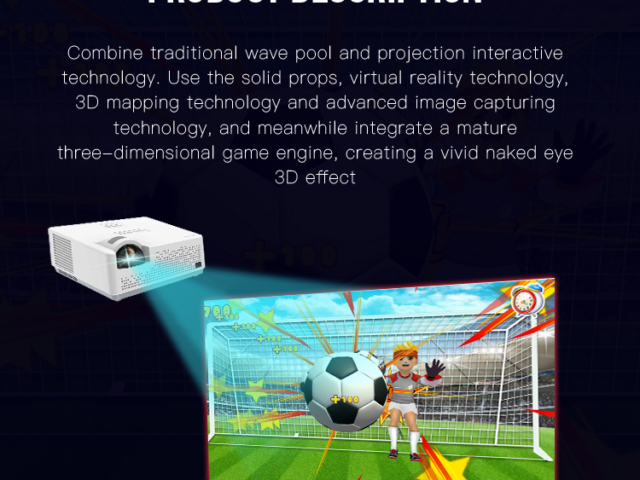Interactive wall smash ball projection system for sale