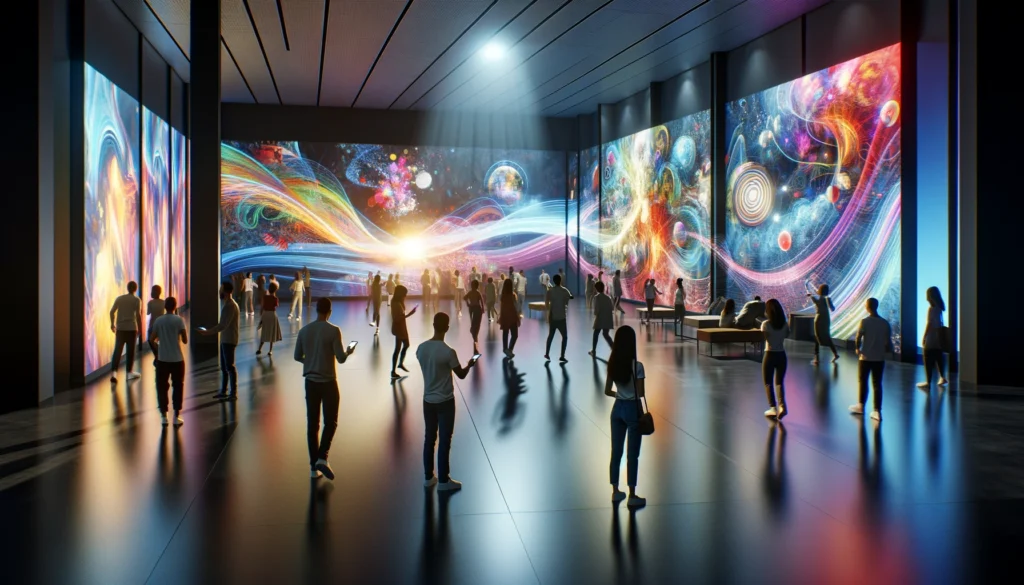 How Does Interactive Visual Immersion Magic Projection Mapping Transform Spaces?