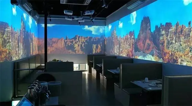 Interactive dining experience with holographic projection