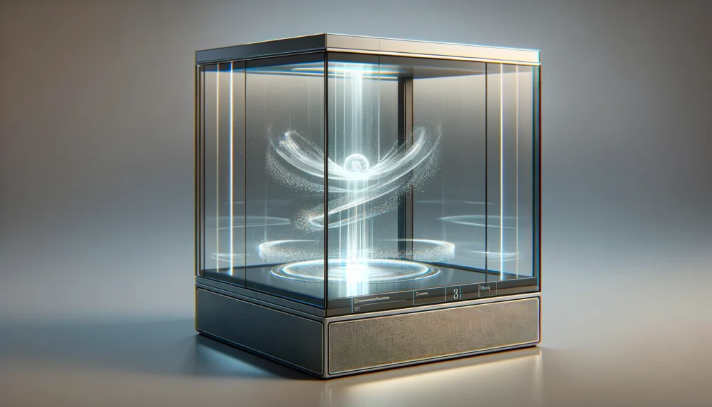 Custom 3D Imaging Holographic Display Boxes Naked Eye Transparent Cabinets