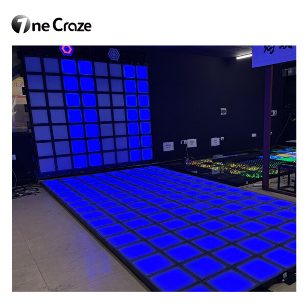 How to install an interactive LED grid floor