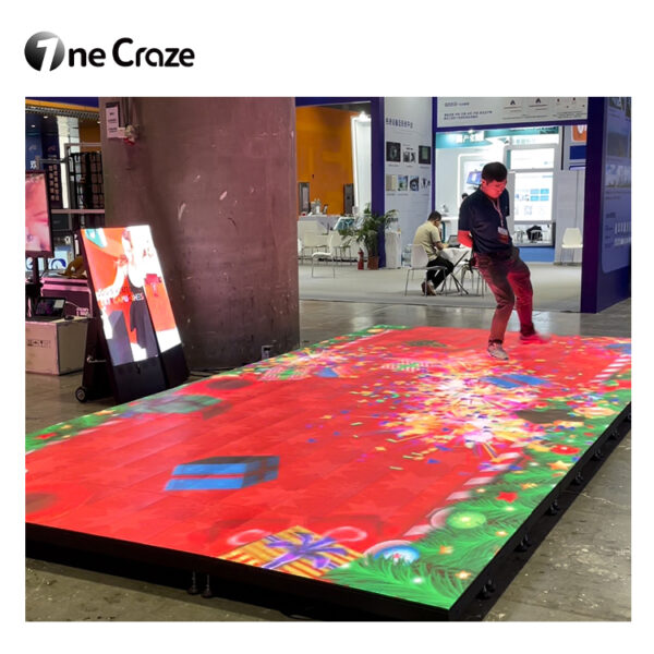 Tailored interactive floor display solutions for fitness
