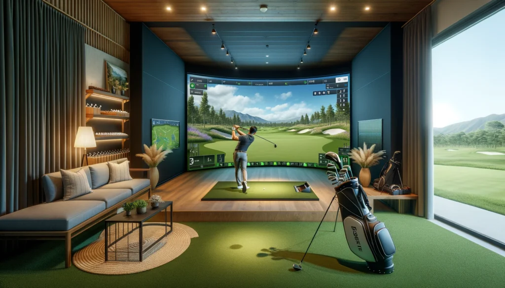 Custom Digital Golf Simulation Course In A 20 Square Meter Venue
