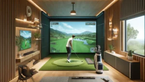 Golf simulator room dimensions for basement