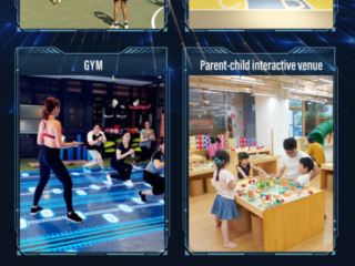 Wall projector games enhancing cognitive skills

