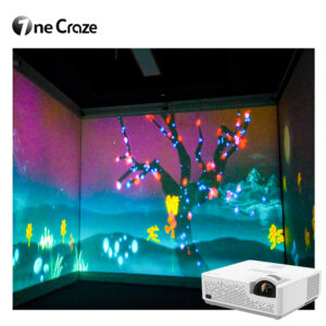 Wall projection systems store for forest visuals