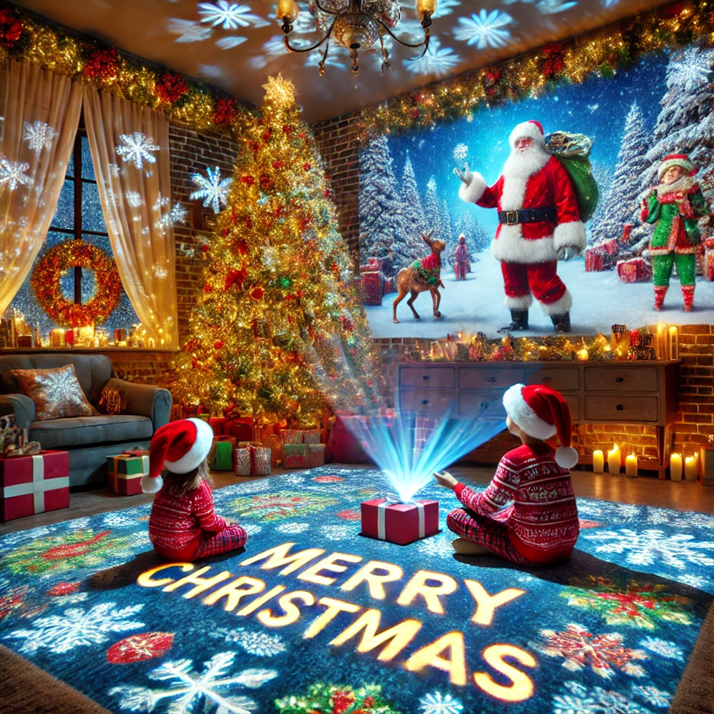 Latest Christmas floor projector mapping game
