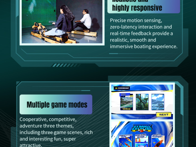 multiplayer AR rowing machine fitness simulator

