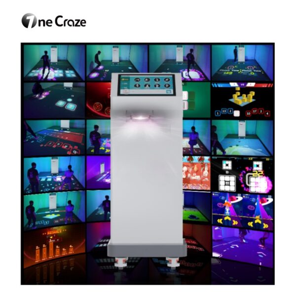 latest floor projection fitness game machine