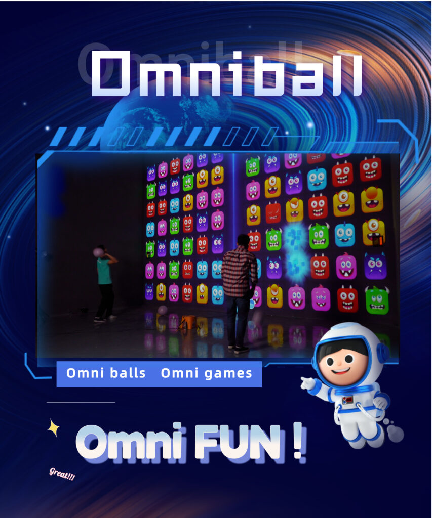 interactive fitness ball smash XR wall system