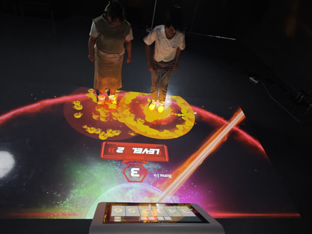 how Beam Floor Projector games work