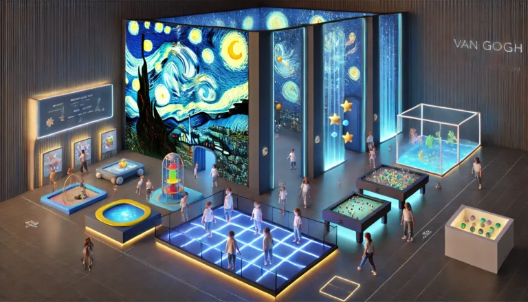 immersive van gogh starry sky art projection systems