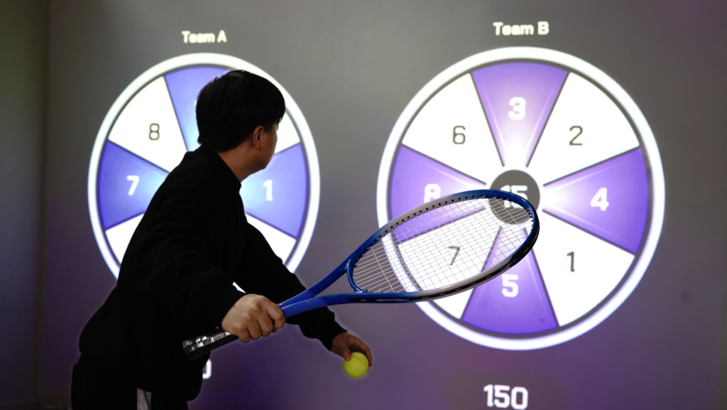 how to install indoor tennis simulator system