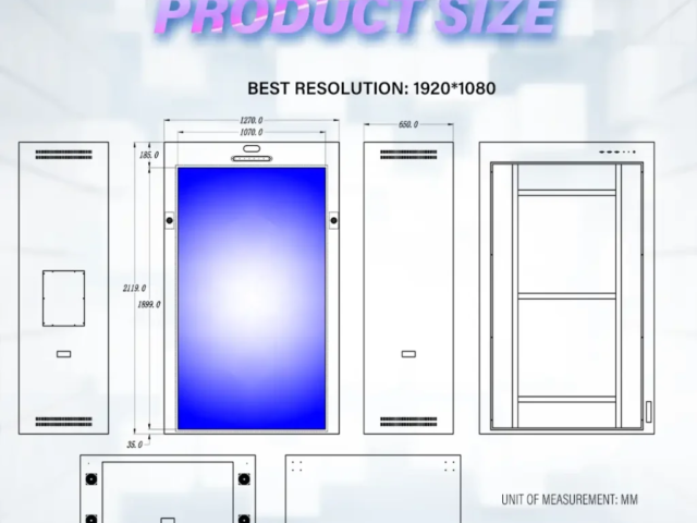 Voice-activated hologram portrait cabinet order online
