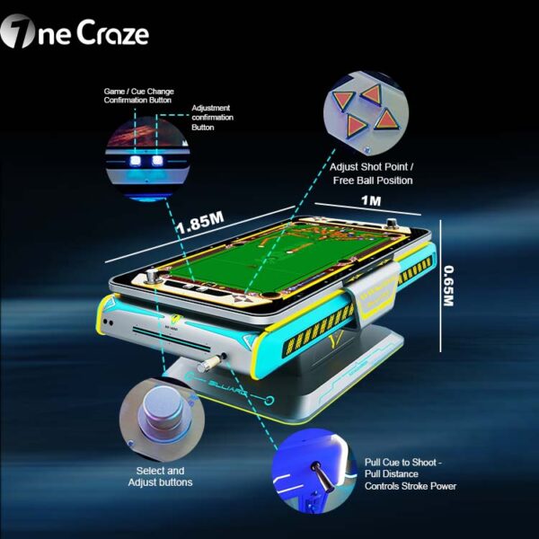 latest smart control pool table for sale