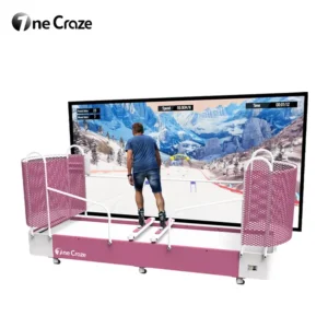 Indoor Ski Simulator snow gliding experience for personal training