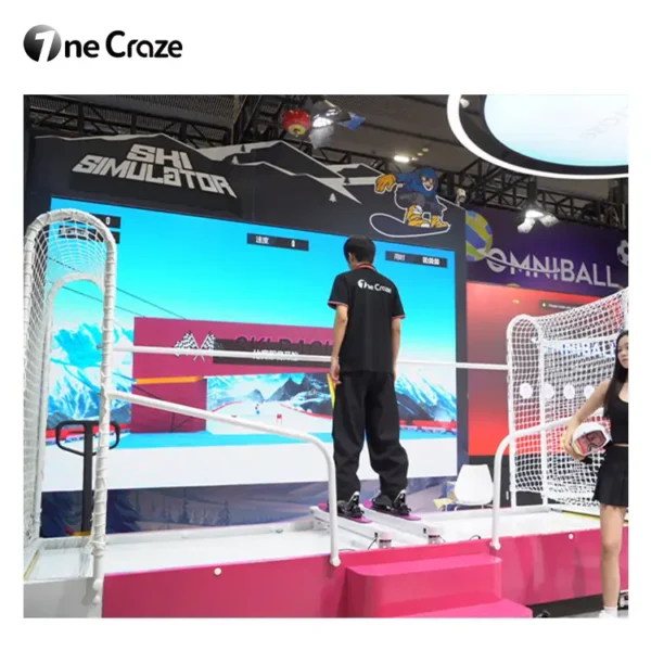 Snow gliding exercise simulator with digital controls