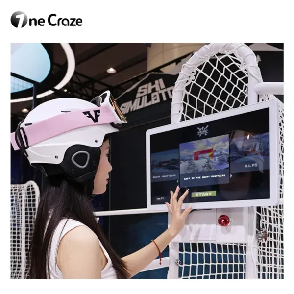Indoor skiing fitness equipment with realistic glide motion