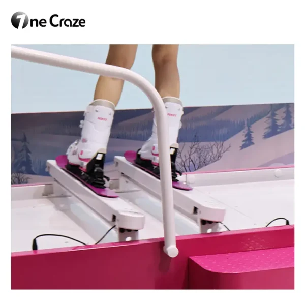 Single-person ski simulator for winter sports athletes