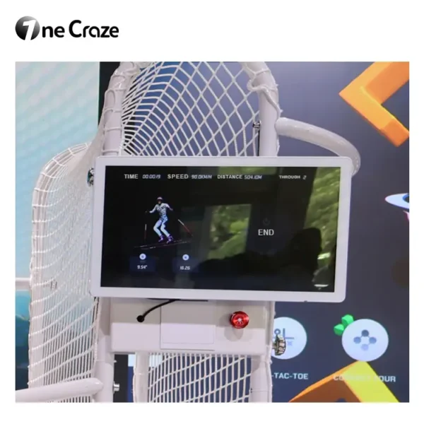 Ski training simulator for indoor sports clubs