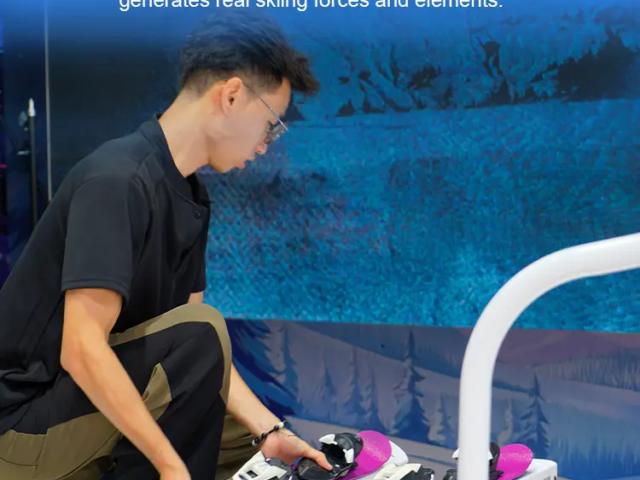 Snow gliding training system for ski schools