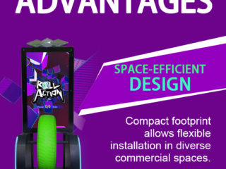 Dual-seat rotating wheel game rolling machine (11) Dual-seat rotating wheel game machine in showroom