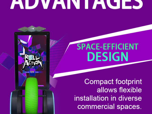 Dual-seat rotating wheel game machine in showroom