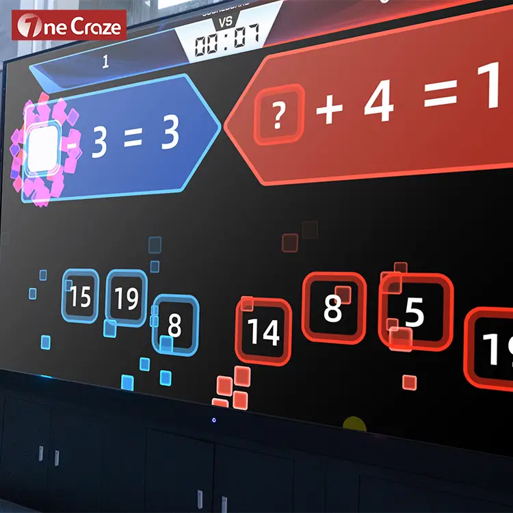 Interactive LCD Wall Touch Screen (10) LCD tennis simulator displaying ball trajectory