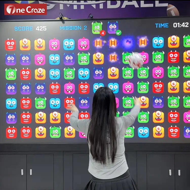 Interactive LCD Wall Touch Screen (3) Basketball simulator software with moving targets