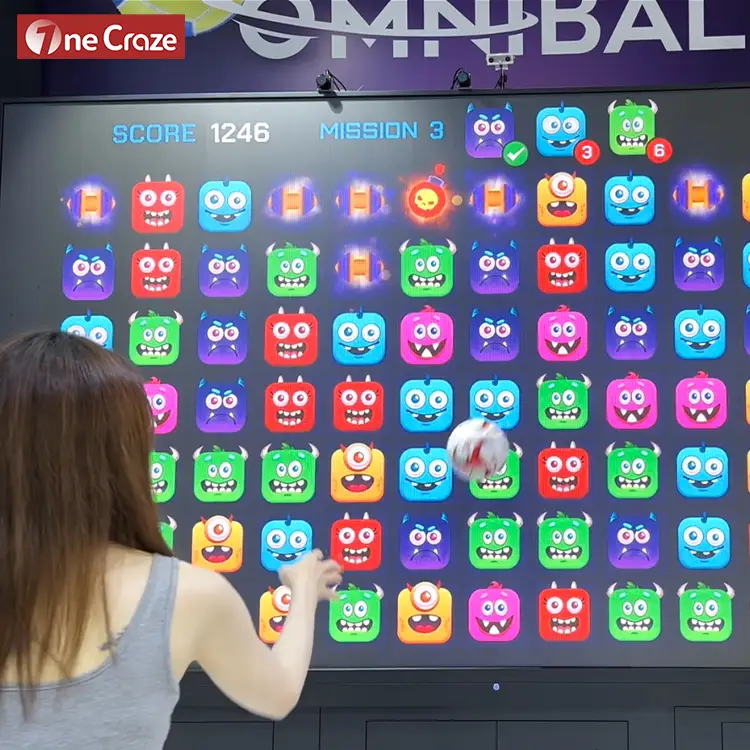 Interactive LCD Wall Touch Screen (8) User navigating sports training menu on LCD screen