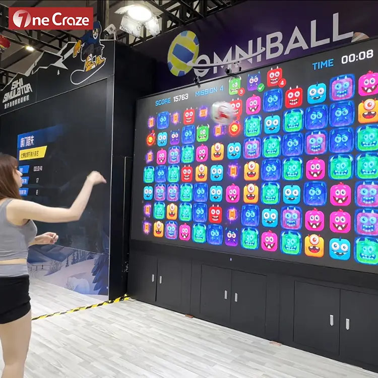 Interactive LCD Wall Touch Screen (9) Interactive LED Wall Touchscreen Pickleball Simulator Multi-Sport Training Game