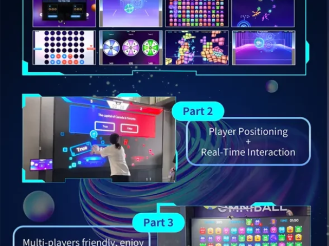 Pickleball Simulator Training Game (1) LCD wall pickleball simulator interface