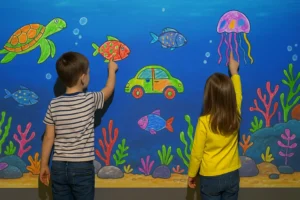 interactive alive drawing games touch wall system price
