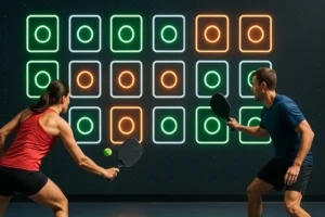 Pickleball Singles Rules for Interactive Wall