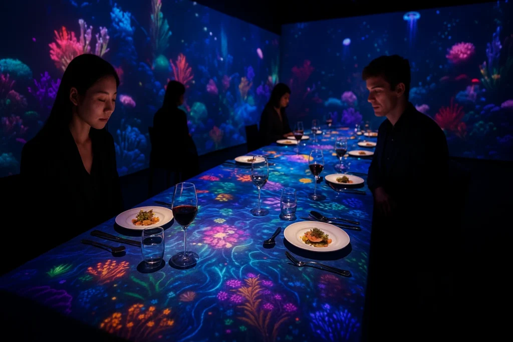 multi-sensory mapping immersive dining experience manufacturer