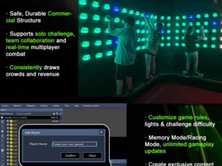 Activate LED Game immersive climbing experience with touch-based controls