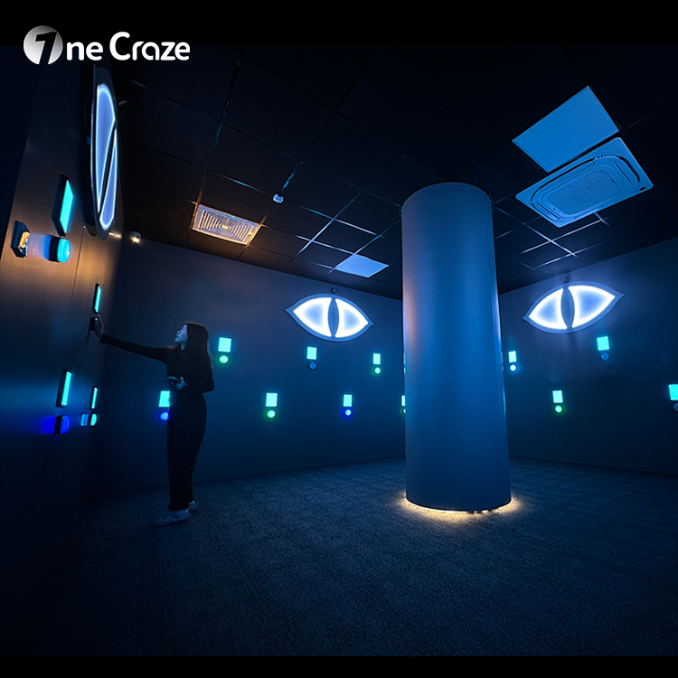 Activate LED Game Hide Room (6) Players enjoying Activate LED Game Hide touch-based sensory challenge