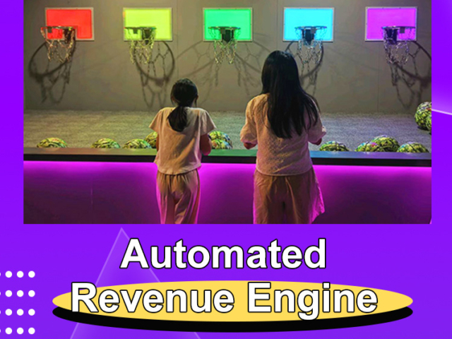 Touch-based LED basketball game for group challenges