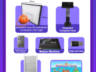Activate LED Game Hoop (2) Activate LED Game basketball room for entertainment venues