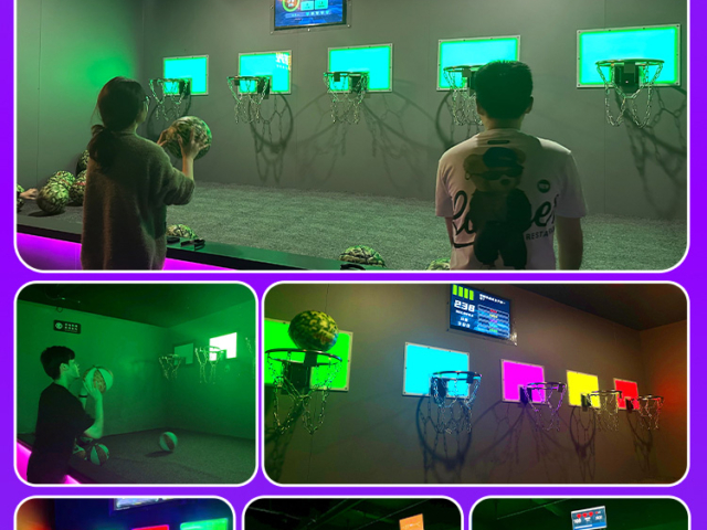 Interactive LED hoops game enhancing coordination