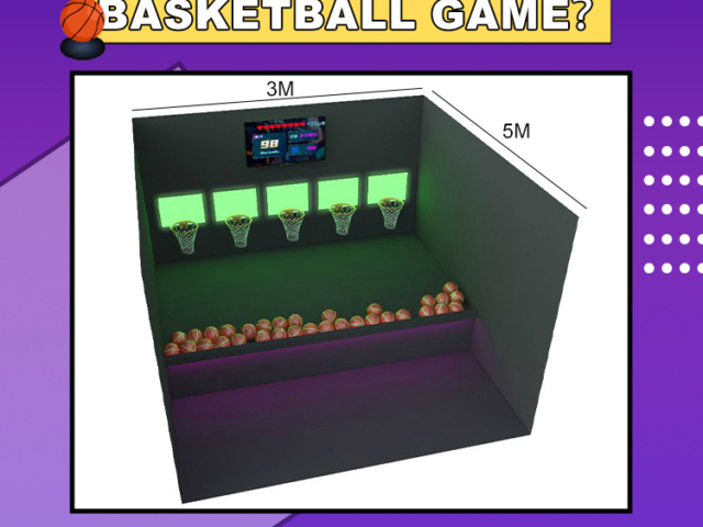 Interactive team-based LED hoops challenge