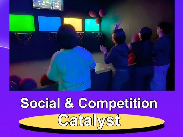 LED hoops game encouraging physical activity and focus