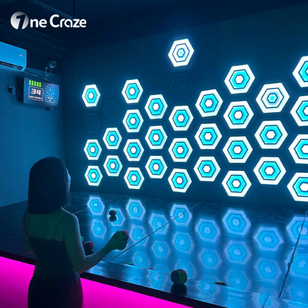 Activate arena LED wall game testing speed and reaction time