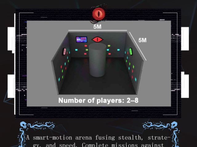 Activate LED Games Hide Room (5) Activate LED Game Hide physical and mental challenge gameplay